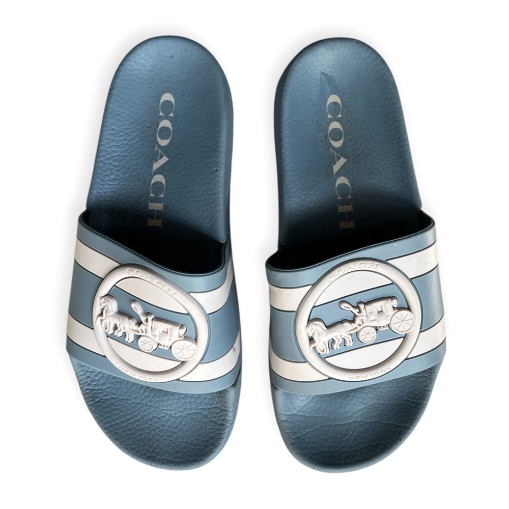 COACH Uli Sport Slide With Horse And Carriage Print, sz 6 - Picture 4 of 13